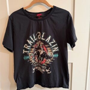 Trailblazin' Graphic Black Tee